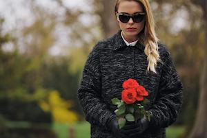 Young Woman at Funeral