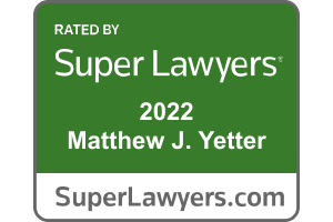 Supper Lawyers Badge 2022 - Matthew J. Yetter